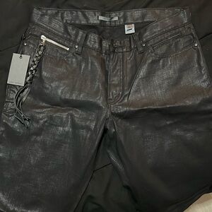 John Varvatos Men’s regular fit black jeans.